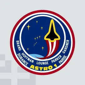 Nasa Sts 35 Mission Insignia Astro 1